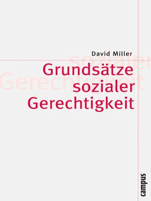 cover image of Grundsätze sozialer Gerechtigkeit